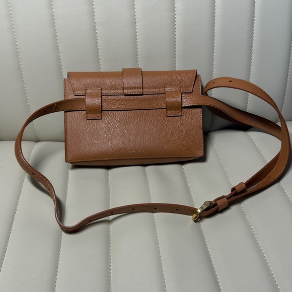 Senreve Aria Leather Belt Bag in Chestnut Brown - Picture 7 of 14